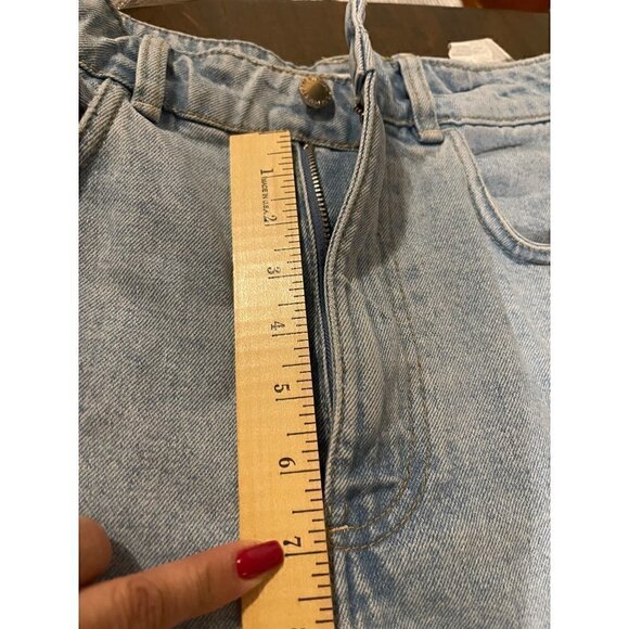 Zara Authentic Denim by TRF High Waisted 5 Pocket Shorts Rolled Hem Size 4 - Picture 13 of 14